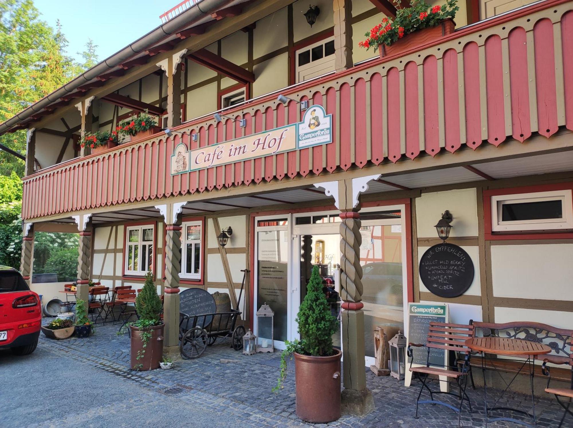 Hotel Café im Hof Streufdorf Exterior foto