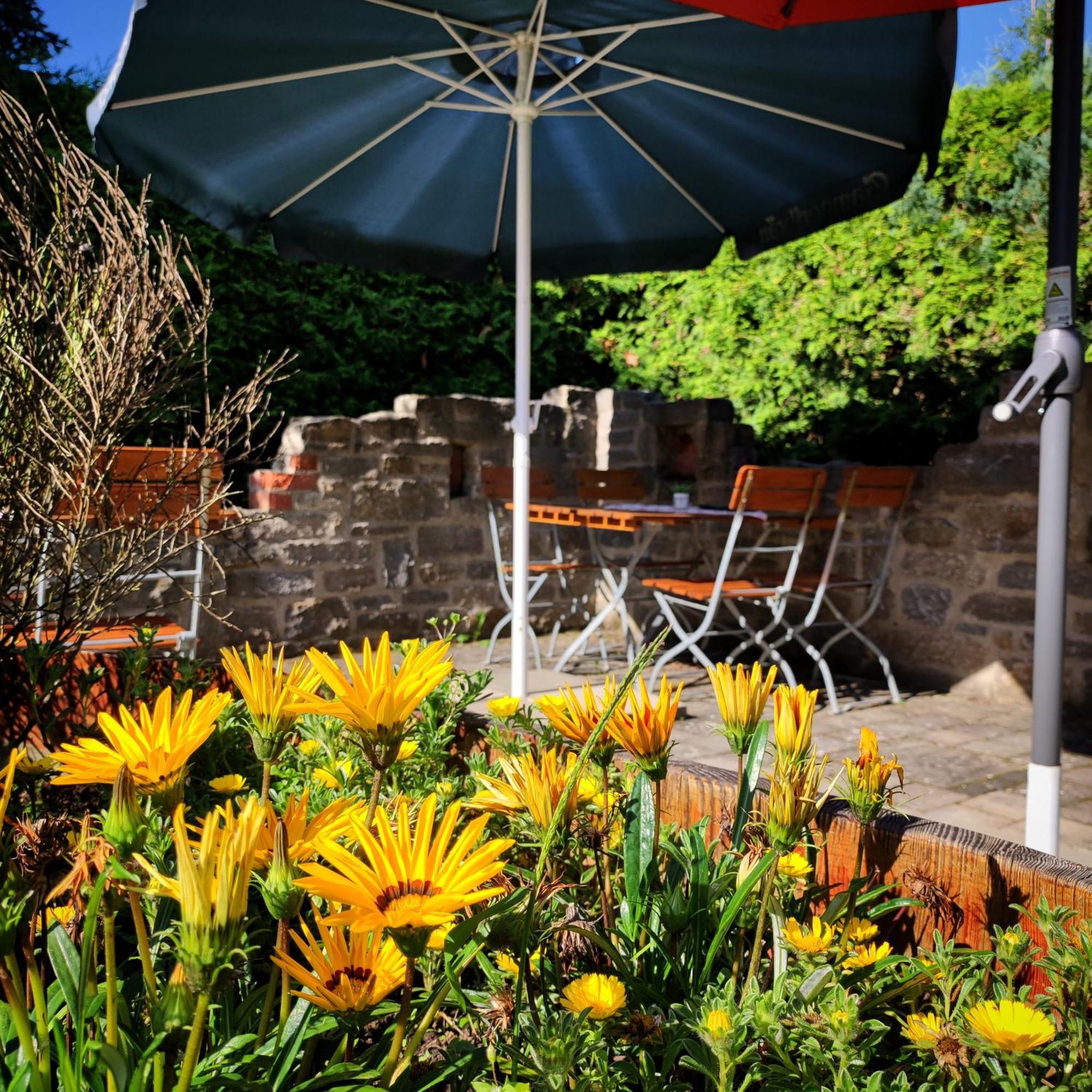 Hotel Café im Hof Streufdorf Exterior foto