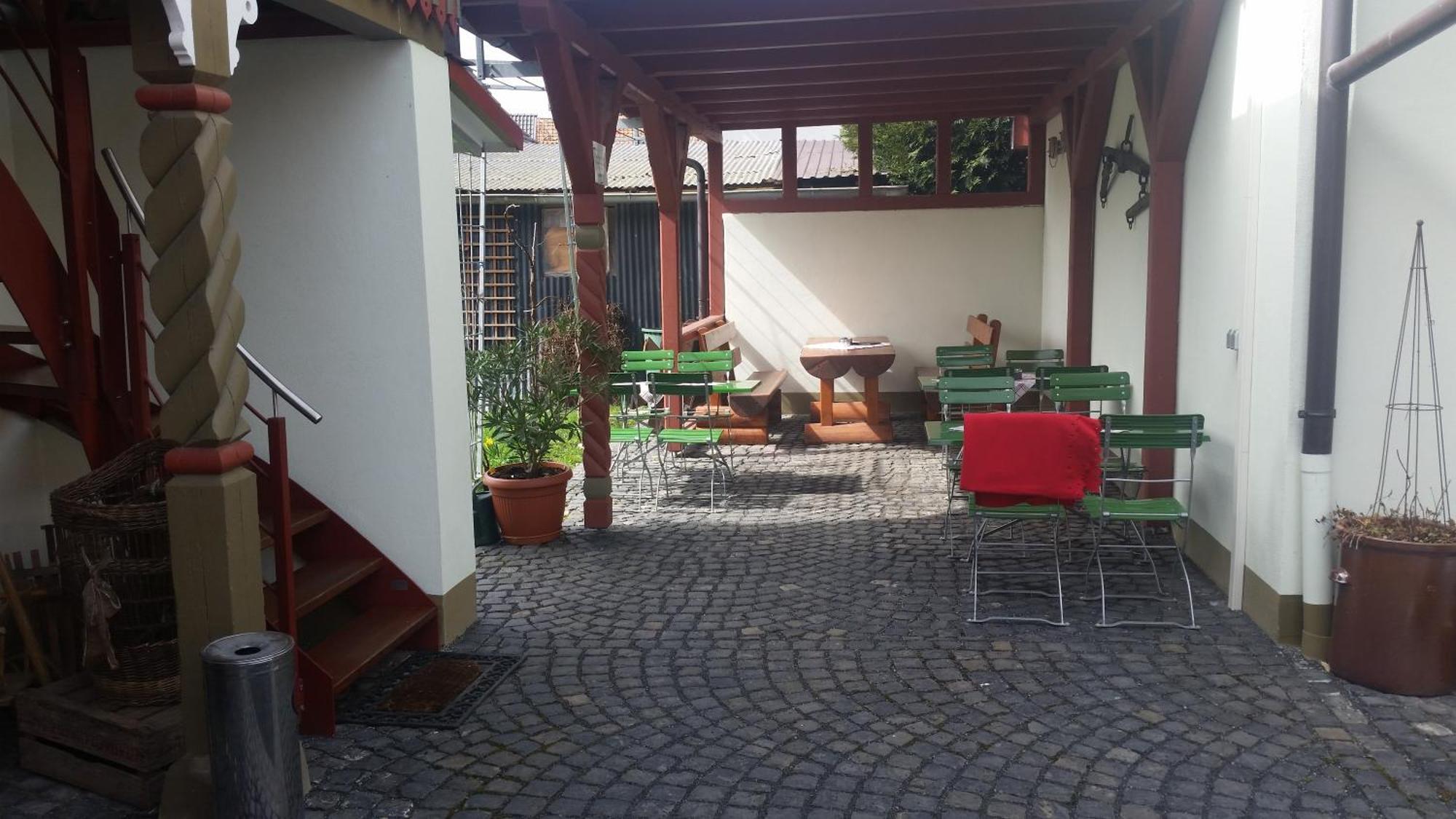 Hotel Café im Hof Streufdorf Exterior foto