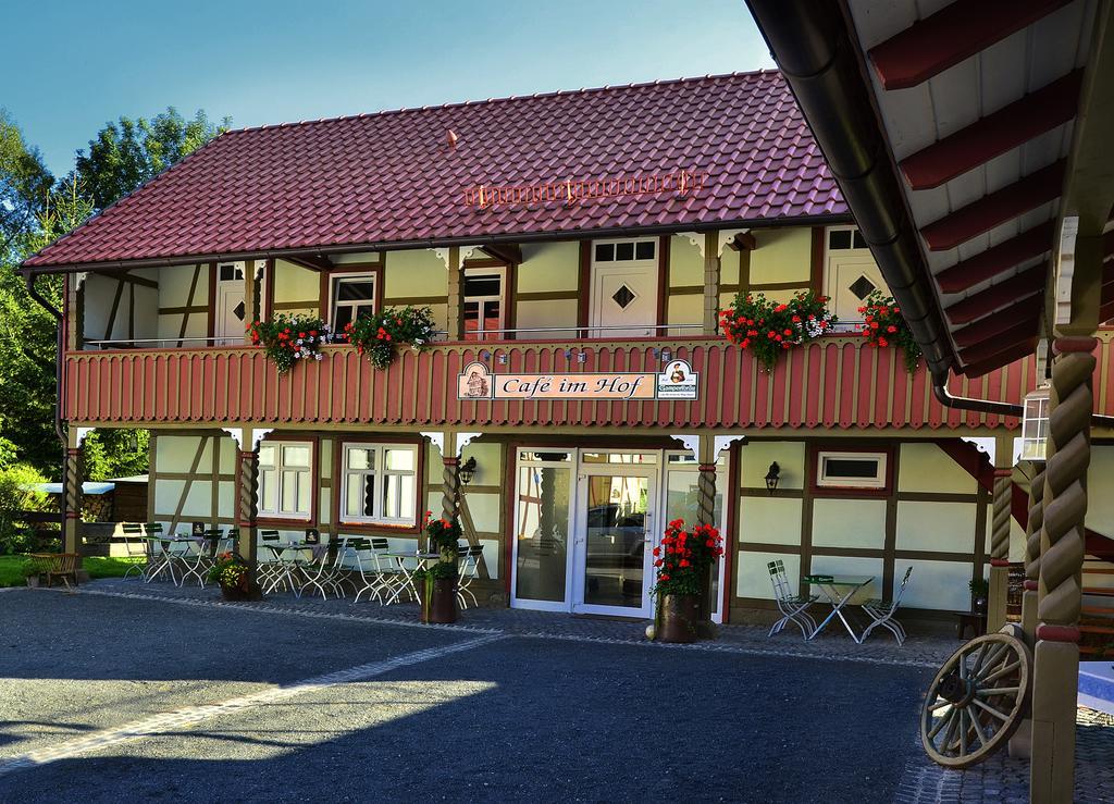 Hotel Café im Hof Streufdorf Exterior foto