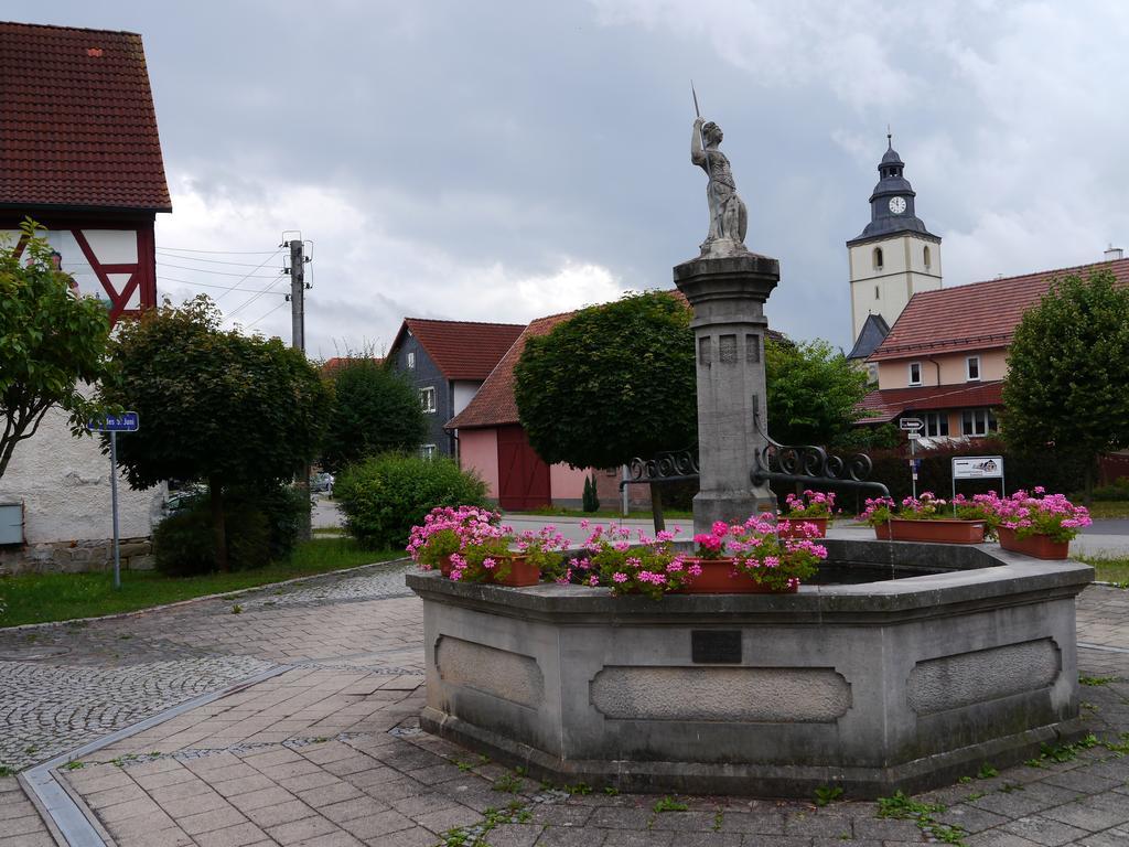Hotel Café im Hof Streufdorf Exterior foto